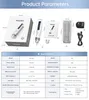 700 mAh sans fil 5 niveaux de vitesse triple effets rajeunissement de la peau Bio électroporation Bio Pen Q2 EMS Microneedling Microcourant avec lumière LED pour la repousse de la barbe/des cheveux