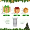 Christmas Decorations 3PCS LED Glowing Present Boxes Light Up Gift Box Xmas Tree Decor Outdoor Navidad Decoration Home Theme Party Supplies 231120