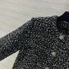 2024 nova primavera topos milan runway suéteres o pescoço manga longa high end jacquard cardigan roupas de grife feminino 1121-9