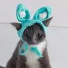 Dog Apparel Stylish Cat Headgear Easy To Wear Dress Up Fine Workmanship Knitted Hat Ears Pet