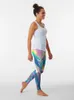 Kvinnors byxor capris holografiska leggings yoga bär damer sportskor kvinnor sport byxor 231120