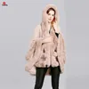 Damen Pelz Kunstpelz Doppelschicht Luxus imitiert Rex Kaninchenfell Cape Mantel Kapuzenschal Winter Frauen Strickponcho Mantel Kunstpelz Wraps Big 231120