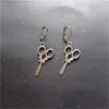 Boucles d'oreilles pendantes en alliage de couleur argent Antique, bijoux à levier, mignon et Cool, cadeau de coiffeur