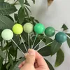 Parti Malzemeleri 20 PCS BALLS Kek Toppers Altın Top Mutlu Yıllar Topper Düğün Bebek Duş Dekorasyon Standını