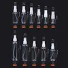 10ML 20ML 30ML 50ML 60ML 80ML 100ML 120ML 200ML Clear Empty Fine Mist Plastic Mini Travel Bottle Set, Small Refillable Liquid Container Qqac