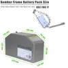 72V 40AH 60AH 70AH 8000W 150A Bomber Frame Electric Bike Polygon Battery Pack met Bluetooth BMS Charger