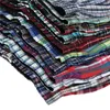 Underpants High Quality Brand 4Pack Mens Boxer Shorts Woven Cotton 100% Classic Plaid Combed Male Underpant Loose Breathable Oversize 230420