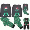Family Matching Outfits Funny Christmas Family Matching Pajamas Set Fluorescence Print Mother Father Kids Clothes Baby Romper Family Mom and Me Clothing 231120