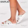 Slippers XPAY Summer Slippers Women Fashion Sandals Outdoor Slides Casual Beach Flats Crystal PU Leather Flatform Sandalias Size 34-43 T231121