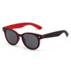 Lunettes de soleil classiques en plastique pour hommes, nouvelle tendance, rouge, noir, rondes, monture ovale, riz, ongles, couleur assortie, 2023