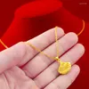 Pendant Necklaces Fashion Women Necklace Statement Jewelry 14K Gold Plated Chain Choker Mini Skirt Female Birthday Gifts