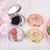 Party Supplies Custom Rose Gold Compact Fold Pocket Mirror Personalised Wedding Bridesmaid Gift Engraved Makeup For Friend