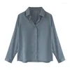 Blusas de mujer Blusa básica gris de manga larga Corea Sólido Simple OL Camisa de gasa Top de mujer 2023 Primavera Otoño Underlay