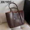 Borse da sera JIN YIDE Grande borsa a tracolla in pelle PU per donna 2022 Moda invernale Trend Designer Moda femminile Borse Borse Tote Bags