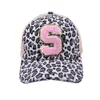 Ball Caps Pink Leopard brodé 26 lettres az az Basball Cap Men Femmes Snapback Hip Hop Summer Sunable Mesh Sun Chaps For Women J230421