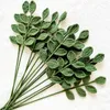 Decorative Flowers Long-Lasting Artificial Eucalyptus Leaf Non-Fading Crochet Handmade Fake Flower Household Supplies