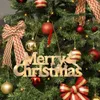 Decorazioni natalizie Lettera allegra Ciondolo albero luminoso a LED Notte per la decorazione domestica Regalo di navigazione per l'anno 231121
