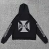 Tasarımcı Giyim Hoodies Tişörtü Rhude Klasik Dama Tahtası Baskılı Vintage Hoodie Streetwear Kazak ceket Hip hop Spor Üstleri satılık Toptan