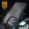 iPhone 15 14 Plus 13 12 Pro Max Samsung Galaxy S23 Ultra Carbon Fiber Armor Shockproofカバー用の豪華な頑丈な軍用グレードのハイブリッド電話ケース