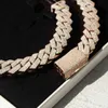 Plus épais 20 mm 3 lignes Diamond Sterling Sier Iced Out Prong Setting VVS Moisanite Cuban Link Chain Disignner Gra Hip Hop Chain Man Collier Gift Party