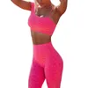 Kvinnor Pants Women s Active Wear Set ärmlös skördetopp och höga midjegender för yogasträning - Stylish Fitness Outfit