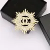 Vent tournesols conception broche femmes plein cristal strass C lettres broches costume broche mode bijoux vêtements décoration accessoires