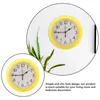 Wall Clocks Yellow Office Decor 9 Inch Clock Round Unique Operated Living Room Ornament Child
