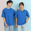 남성용 T 셔츠 양질의 순수한면 셔츠 남성 여성 최고 티 맞춤형 인쇄 로고 Tshirts 전문 의류 DIY