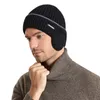 Baskenmütze, Strickmütze, Wintermütze für Damen und Herren, verdickte Wolle mit geripptem Fleece-Futter, Ohrenklappen, stilvoll, Unisex