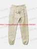 Calças masculinas Vintage Saint Michael Sweatpants Homens Mulheres 1/1 Melhor Qualidade Apricot Graffiti Jogger Calças de Cordão T231121
