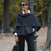 Womens Jackets TRAF Scarf Coats for Women Asymmetric Oversize Jacket Woman Autumn Fashion Long Sleeve Basic 231120