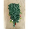 Decorative Flowers Christmas Tree Grass Artificial Fake Plants Door Hanging Candy Upside Down Wall Home Decoration Year Gift