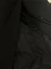 Mélanges de laine pour femmes Lautaro automne hiver long noir élégant luxe ajusté manteau de laine femmes manches bouffantes Blet vêtements de créateur 2023 231120