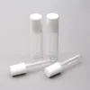5 10 ML doorzichtige rollerflessen met glazen bol voor etherische olie parfum glazen roll-on flessen met witte deksels Reisformaat Jbjeq
