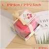 Candles S/M/L Red Apple Candle With Box Fruit Shape Scented Lamp Birthday Gift Christmas Party Home Decoration Wholesale Drop Delivery Dhqey