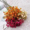 Fleurs décoratives Fall Breath Flower Ornement Décorer 60 Têtes Faux Gypsophila Wedding Decor