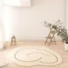 Carpet Living Room Carpet Modern Minimalism Irregular Shape Abstract Line Art Fluffy Bedroom Rug Fashion IG Home Decoration Plush Mat 231120