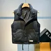 Coletes masculinos coreano parka colete moda 2023 zíper suporte pescoço sem mangas jaqueta elegante cor sólida masculino tendência parkas colete