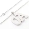 2022 Hip Hop letra inicial A O personalizado Plata de Ley 925 colgante personalizado collares de moissanita para hombres