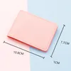 Card Holders 2-Slot Pack Ultra-thin Driver's License Mini Package Gift Solid Unisex Cards Small Case Purse Wallet Dropshipp