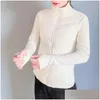 Women'S Jackets Ll New Yoga Coat Womens White Goose Down 90% Knitted Lightweight Jacket Standing Neck Zipper Long-Sleeved Winter Runni Otchl