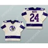 Aangepaste RON WARD WHA CLEVELAND CRUSADERS HOCKEY JERSEY NIEUWE Top gestikt S-M-L-XL-XXL-3XL-4XL-5XL-6XL