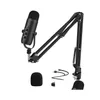 Microfones Microphones Professional USB Streaming Podcast PC Microphone Studio Cardioid Condenser Mic Kit With Boom Arm för inspelning av OTPLU