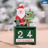 Christmas Decorations Year 2023 Merry For Home Mini Wooden Calendar Xmas Ornament Decoration Craft Gift1