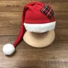 CAPS HATS Born Christmas Pography Clothing Supplies Baby Studio Shooting Outfits Christmas Costume Red HatpantsPlaid Pillow 231120