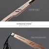 Solglasögon Kingseven trä Men Polariserade utomhus Sun Glasse Mirror Lens Handmased Fishing Fashion UV400 Eyewear 231121