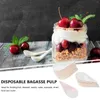 Disposable Dinnerware 50 Pcs Dessert Plate Storage Tray Snack Fruit Wedding Plates Paper Serving Home Trays Dishes