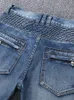 Jeans pour hommes décontracté vélo denim jeans élastique solide régulier hommes pantalons de rue rétro jeunesse grand 231112