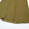 Taop ZA 2023 Nya kvinnors sexiga rygglösa underkläder Sling Dress Olive Green Elegant Dress 9878168