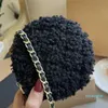 Cross Body Designer- Classic Women bags Fashion Shoulder Bag 2-Color Lamb Wool Round Cake Female Handbag Party Coin Purse Messenger